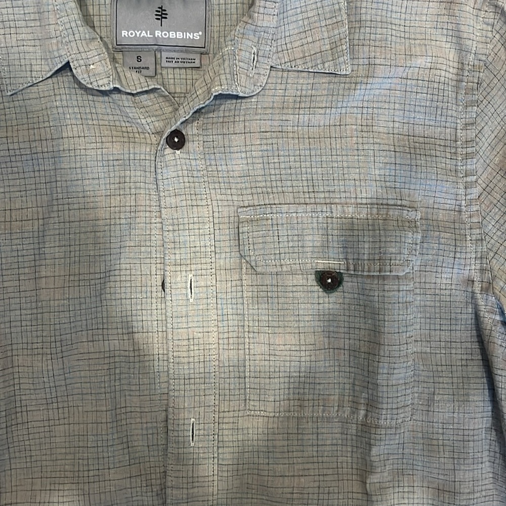 Royal Robbins Men's Hempline Short Sleeve Shirt - Small - Picture 3 of 5
